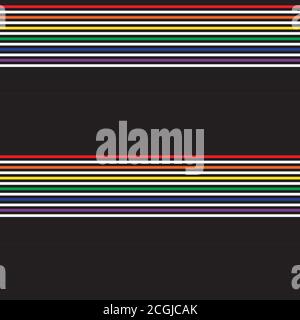 Rainbow striped seamless pattern background suitable for fashion textiles Stock Vector