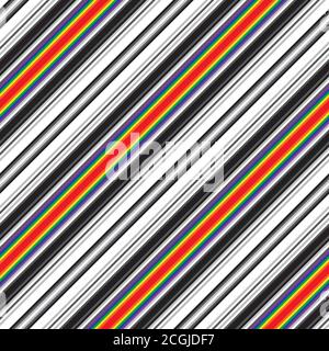 Rainbow striped seamless pattern background suitable for fashion textiles Stock Vector