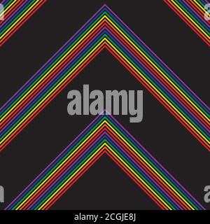 Rainbow striped seamless pattern background suitable for fashion textiles Stock Vector