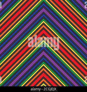 Rainbow striped seamless pattern background suitable for fashion textiles Stock Vector