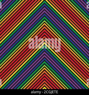 Rainbow striped seamless pattern background suitable for fashion textiles Stock Vector