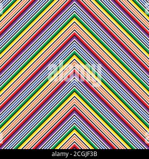 Rainbow striped seamless pattern background suitable for fashion textiles Stock Vector