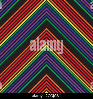 Rainbow striped seamless pattern background suitable for fashion textiles Stock Vector