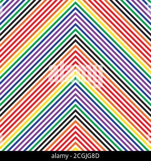 Rainbow striped seamless pattern background suitable for fashion textiles Stock Vector