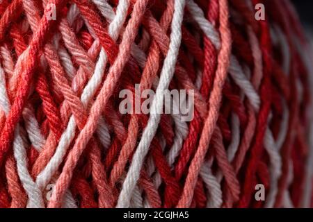 crochet thread with selective focus Stock Photo