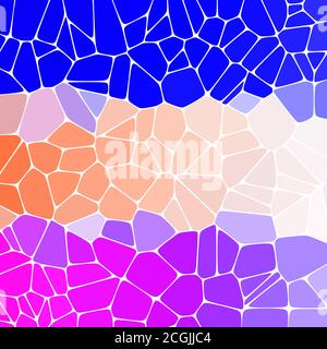 color mosaic pattern. multi-colored pebbles. polygonal style. eps 10 Stock Vector
