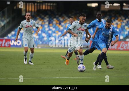 Naples, Campania, Italy. 11th Sep, 2020. During the Italian Serie A SSC Napoli vs FC Pescara on September 11, 2020 at the San Paolo stadium in Naples.In picture: POLITANO Credit: Fabio Sasso/ZUMA Wire/Alamy Live News Stock Photo