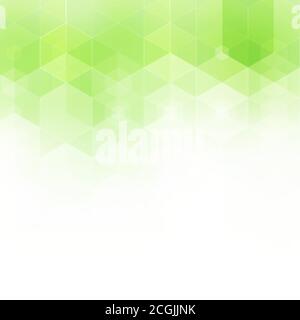 Light green hexagons vector background mosaic. Colorful illustration in abstract style. Hexagonal template for business design. eps 10 Stock Vector
