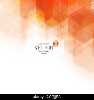 Brochure design template, abstract hexagon background. eps 10 Stock Vector