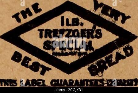 . Peoria, Illinois, city directory . PHONE, OFFICE, MAIN 703 PHONE, RESIDENCE, MAIN 1327 101 GERMAN FIRE INSURANCE BUILDING. Take No Substitute LOOK FOR THE DIAMOND LABEL ON SPECIAL BREAD Special White 5c. 10c. and 20c. Special Rye 5c. and 10c. Special Brown 5c. and 10c. Salt Rising 10c, GLUTEN BISCUITS MADE TO ORDER TREFZGERS Pure Goods Bakery PHONE OLD 1 133 PHONE NEW 54 531 MAIN ST. PEORIA, ILL. PEORIA TOWEL AND APRON SUPPLY FURNISHES TOWELS AND WHITE APRONS OF ALL KINDS TOILET CASES, COMBS AND BRUSHESFURNISHED FREE OF CHARGE W. T. ILIFF, Proprietor917-923 MAIN St. PEORIA, ILL. BOTH PHONES Stock Photo