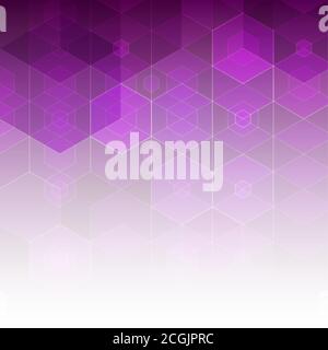 Abstract illustration. purple vector hexagon background. eps 10 Stock Vector