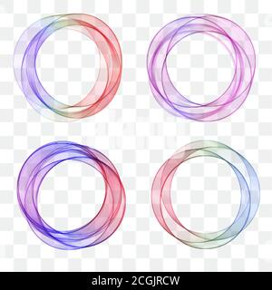 Colored abstract set of backgrounds with circles. eps 10 Stock Vector
