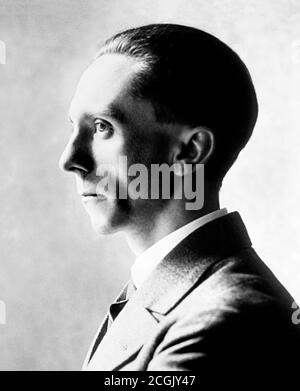 Joseph Goebbels. Portrait of Paul Joseph Goebbels (1897 -1945), Reich Minister of Propaganda in Nazi Germany. Stock Photo