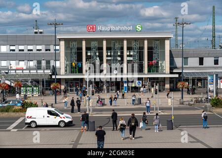 The main station in Dortmund, at Königswall, main entrance, station forecourt,  NRW, Germany Stock Photo