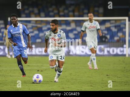 Naples, Campania, Italy. 11th Sep, 2020. During the Italian Serie A SSC Napoli vs FC Pescara on September 11, 2020 at the San Paolo stadium in Naples.In picture: INSIGNE Credit: Fabio Sasso/ZUMA Wire/Alamy Live News Stock Photo
