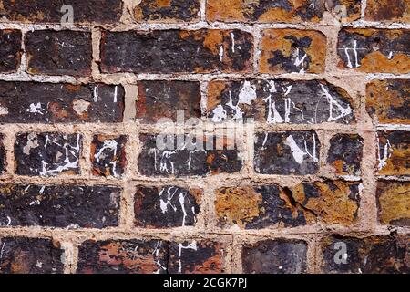 Victorian brickwork, bricks and mortar textured background Stock Photo