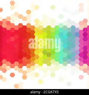 simple colorful background consisting of hexagons. eps 10 Stock Vector