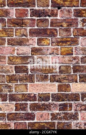 Victorian brickwork, bricks and mortar textured background Stock Photo