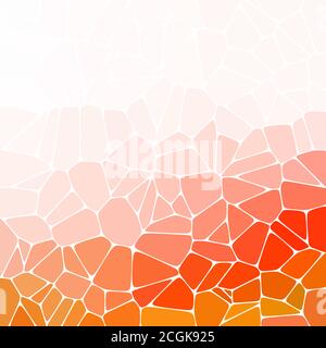 pebbles. colored background. abstract illustration. layout for the presentation. polygonal style. Orange color. eps 10 Stock Vector