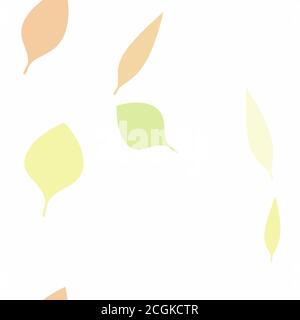 Fall Leaves Seamless Vector Pattern - Repeating ornament for textile, wraping paper, fashion etc. Stock Vector