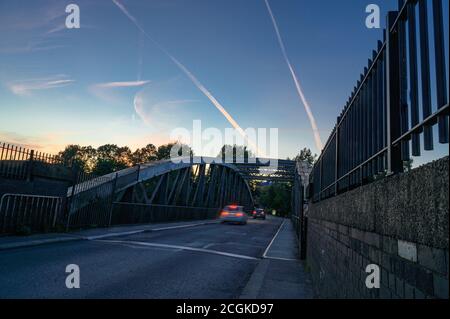 Barton road swing Bridge, Patricroft, Barton, Salford, Manchester Stock Photo