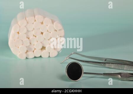 dentists tools close up Stock Photo