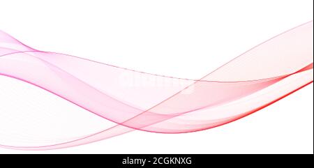 Red abstract wave. Background image for banner. eps10 Stock Vector