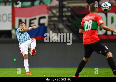 Nijmegen, Nederland. 11th Sep, 2020. NIJMEGEN, 11-09-2020, Stadium De Goffert, Dutch Keuken Kampioen Divisie, football, Season 2020/2021, Jong Ajax player Naci Unuvar during the match NEC - Jong Ajax Credit: Pro Shots/Alamy Live News Stock Photo