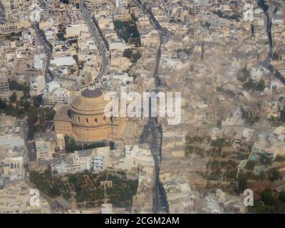 The Sanctuary Basilica of the Assumption of Our Lady also known as the Rotunda of Mosta in Malta Stock Photo