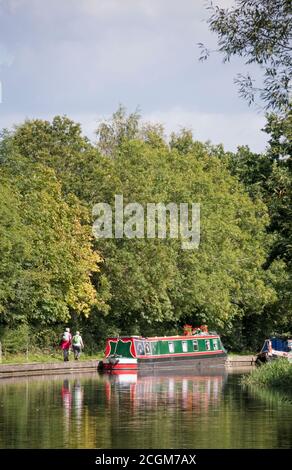 The Grand Union Canal near Kingswood Junction,  Lapworth, Warwickshire, England, UK Stock Photo