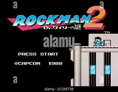 Rockman 2 - Nintendo Entertainment System - NES Videogame - Editorial use only Stock Photo