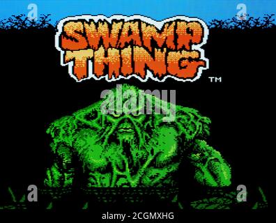 Swamp Thing - Nintendo Entertainment System - NES Videogame - Editorial use only Stock Photo