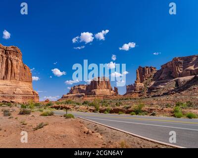 Scenic Drive, Arches National Park, Utah USA Stock Photo