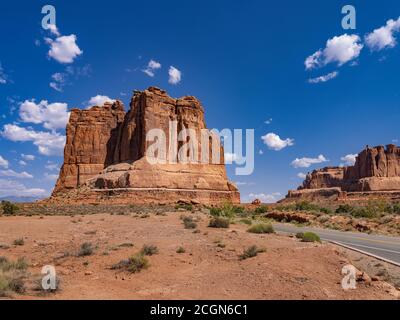 Scenic Drive, Arches National Park, Utah USA Stock Photo