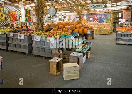 Fresh produce in local food market, Pennsylvania, USA