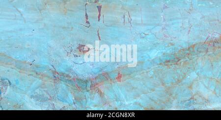 Luxurious Aqua Tone onyx marble with golden veins high resolution, Turquoise Green marble, polished slice mineral, blue water in swimming pool rippled Stock Photo