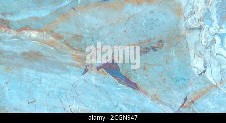 Luxurious Aqua Tone onyx marble with golden veins high resolution, Turquoise Green marble, polished slice mineral, blue water in swimming pool rippled Stock Photo