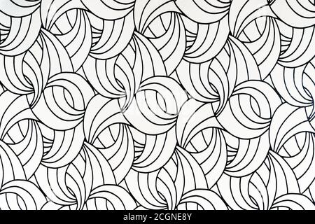 Abstract curved textured wallpaper pattern Stock Photo