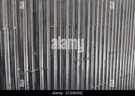 closeup of rugged wavy background with selective focus Stock Photo