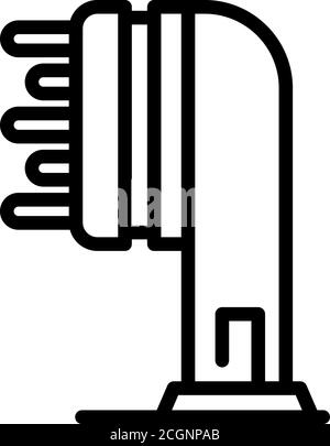 Electric toothbrush plastic head icon, outline style Stock Vector Image ...