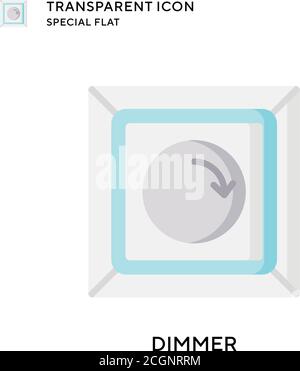 Dimmer vector icon. Flat style illustration. EPS 10 vector. Stock Vector