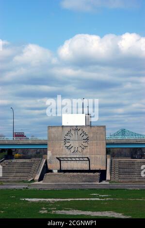 Expo 67 site Place des Nations, Île Sainte-Hélène, Montreal, Quebec, Canada, 2010 Stock Photo