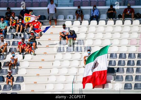 spectator, fan with a mexican flag, drapeau in support of PEREZ Sergio (mex), Racing Point F1 RP20, portrait during the Formula 1 Pirelli Gran Premio Stock Photo