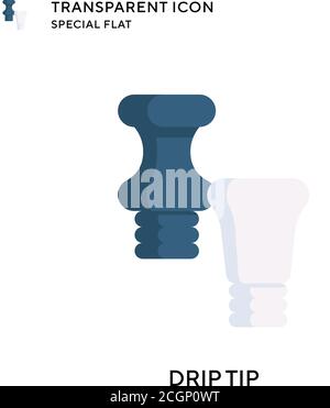 Drip tip vector icon. Flat style illustration. EPS 10 vector. Stock Vector