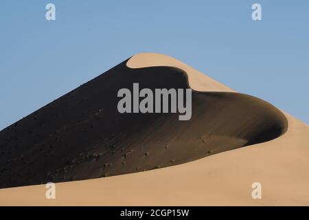 A unique dune in the Gobi Desert, Dunhuang, China Stock Photo