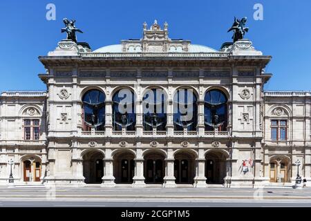 Vienna State Opera, the First House on the Ring, built from 1861, 1869, 1st Neo-Renaissance, 1st district of Vienna, Inner City of Vienna, Austria Stock Photo