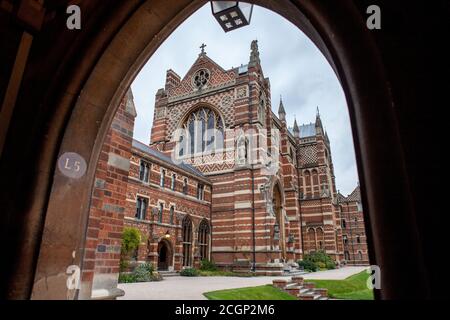 Keble College Oxford plays host to a commercial conference during the Easter break with delegates arriving from a wide variety of places and staying i Stock Photo