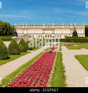 Herrenchiemsee Castle, Herreninsel in Lake Chiemsee, Upper Bavaria, Germany Stock Photo