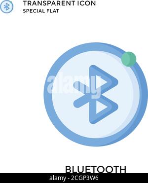 Bluetooth vector icon. Flat style illustration. EPS 10 vector. Stock Vector
