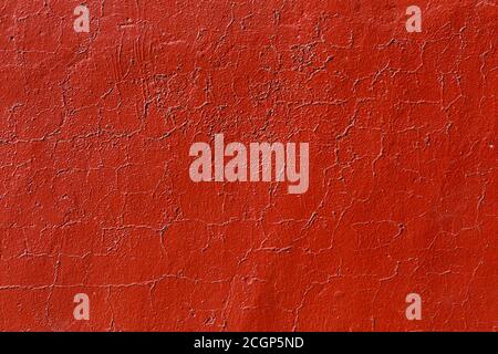 texture of flat thick painted wall surface under direct sunlight Stock Photo
